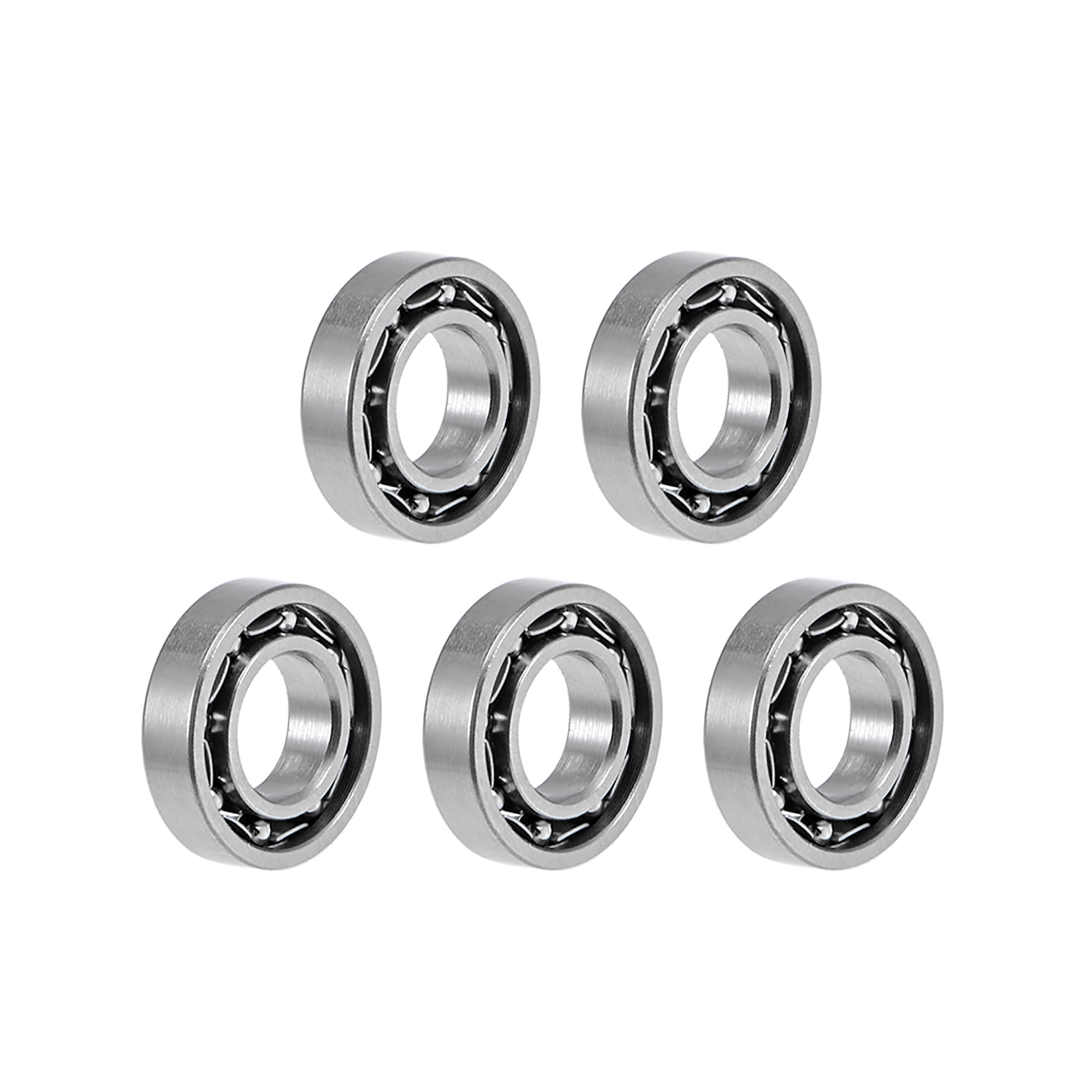 MR126K Ball Bearings Z2 6mmx12mmx3mm Open Type Chrome Steel 5pcs