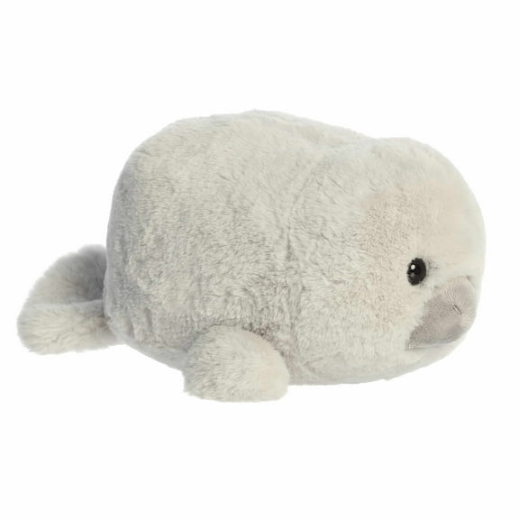 Aurora - Medium Gray Adorable Stuffed Animal - 11.5" Mumbles Manatee - Spudsters