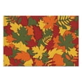 thumbnail image 2 of Fall Orange Red Maple Leaf Placemats Set Of 4 Thanksgiving Harvest Fall Autumn Durable Linen Placemats 12 X 18 Inch Fall Table Mats for Kitchen Dining Table Mats, 2 of 5