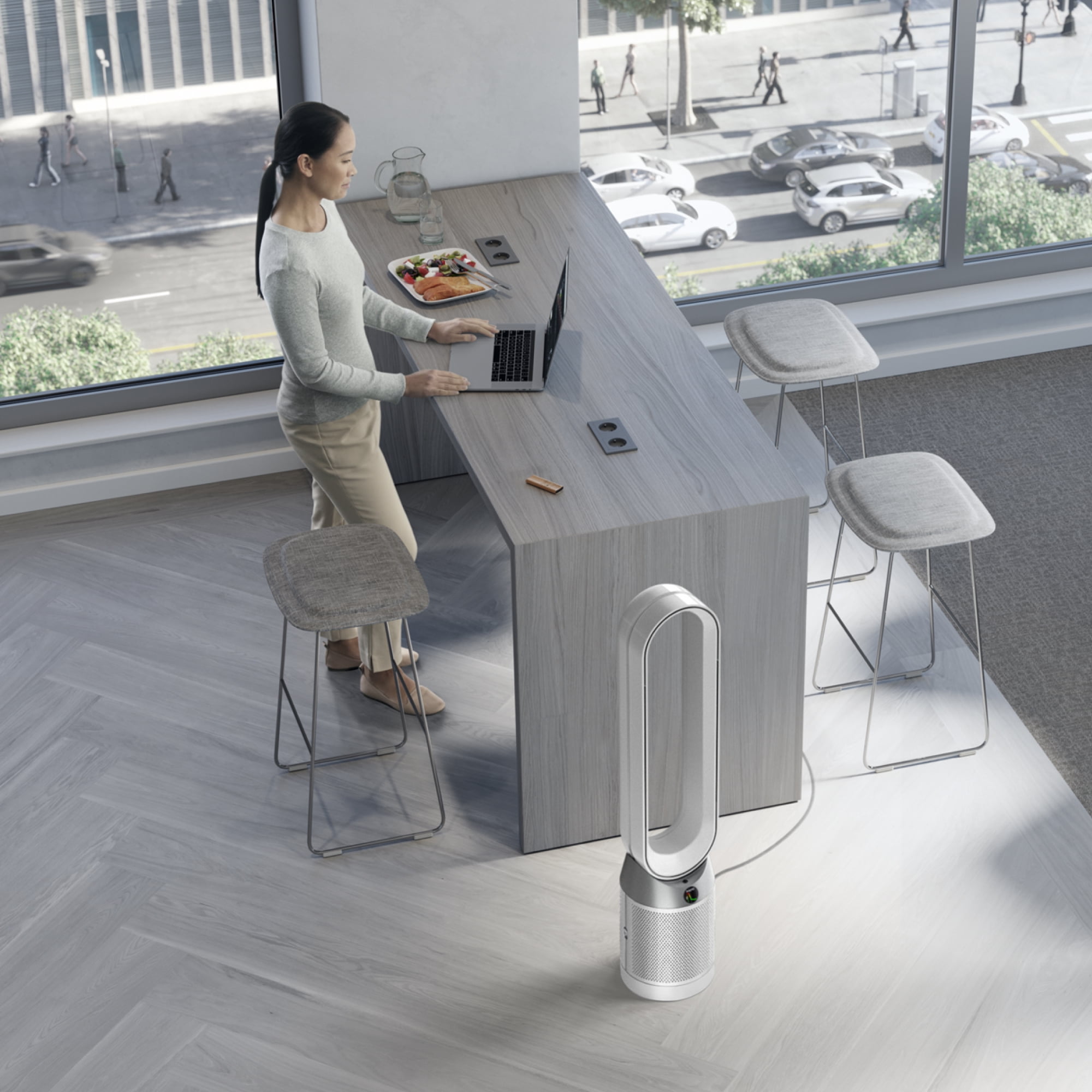 Dyson Purifier Cool Tower Fan TP7C White/Silver HEPA Activated Carbon Filter