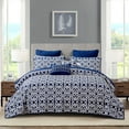 thumbnail image 2 of Home Soft Things Serenta Montgomery Printed Microfiber 7-piece Quilt Set King, 102" x 90", 2 of 8