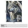 thumbnail image 4 of Shiartex Wolf Blanket Super Soft Cozy Wolves Throw Blanket Lightweight Wildlife Animal Bedding Blanket Gifts for Men Women Kids Girls Boys Bed Decor  60x80in, 4 of 6