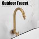 thumbnail image 5 of Grifo De Agua Fría Simple, Grifo De Cobre De 360 ​​​​grados De Cobre Montada En La Pared, Grifo Al Aire Libre Para Balcones Al Aire Libre, Jardines, Terrazas, Lavandería, 5 of 7