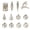 #6, variant on LOWLHOME Christmas Ornament Set Assorted Hanging Baubles Gift Box Variety Shaped Tree Decorations For Holiday Party