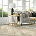 thumbnail image 5 of Evelyn&Zoe Alexis 24" Wide Rectangular Side Table, Brass, 5 of 8