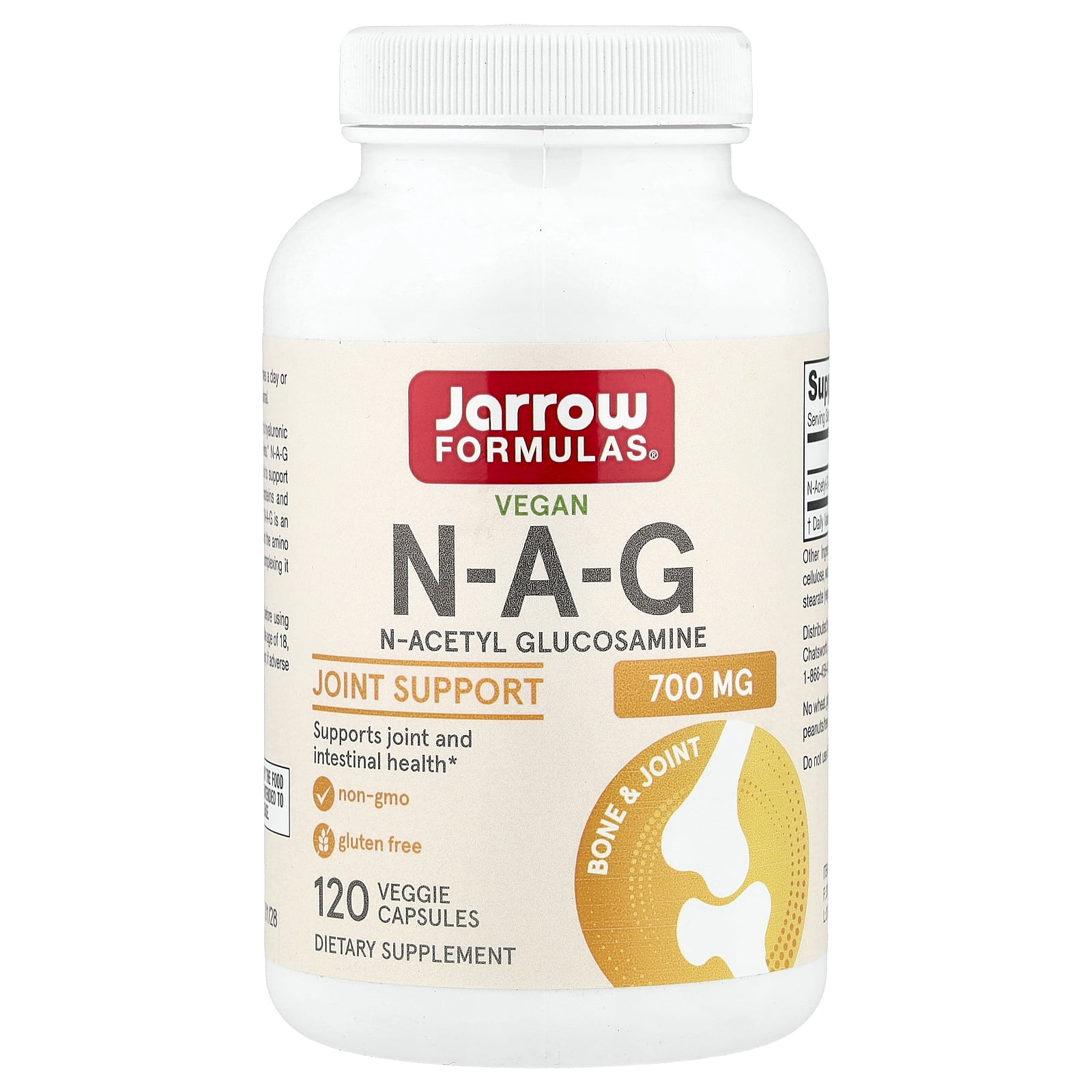 Jarrow Formulas Vegan Glutathione Reduced, 500 mg, 120 Veggie Capsules