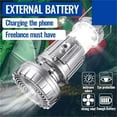 thumbnail image 5 of Gnmfd Camping Fan Light Portable LED Lantern with Ceiling Fan Folding Design Rechargeable Solar Power Multi-Function Outdoor Tent Lamp for Camping Hiking Emergency Garden Lighting Solar Lights, 5 of 9