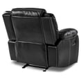 thumbnail image 5 of Lexicon Bastrop Traditional Faux Leather Gel Glider Reclining Chair in Black, 5 of 7
