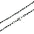 thumbnail image 5 of HOOUN Solid 925 Sterling Silver Chain Men Gift 4mm Twist Rope Necklace 45g/29.5inch, 5 of 8