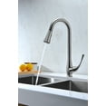 thumbnail image 2 of Singer Series Single-Handle Pull-Down Sprayer Kitchen Faucet in Brushed Nickel, 2 of 16
