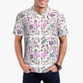 thumbnail image 5 of Wukai Summer with Flamingo Men’s Polo Shirts,Quick-Dry Athletic Shirt,Classic Fit Shirts-4X-Large, 5 of 8