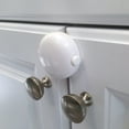 thumbnail image 2 of Qdos™ Adhesive Double Door Lock in White, 2 of 6
