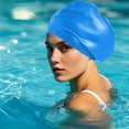 thumbnail image 6 of Oversized Silicone Swim Cap, Waterproof Swim Cap, Large Head Circumference Waterproof Silicone Swim Cap For Long Thick Hair, High Elasticity Comfortable Fit, 6 of 6