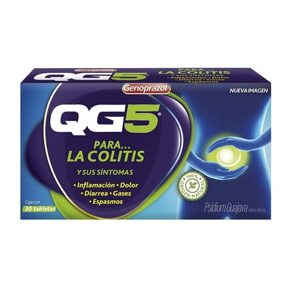 Genoprazol QG5 Psidium Guajava 166.6 mg 30 tabletas