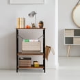 thumbnail image 4 of Topbuy Kitchen Baker's Rack 3-Tier Microwave Stand Utility Storage Shelf Coffee, 4 of 6