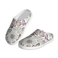 thumbnail image 2 of KLL Vintage Butterflies Pattern Adult Unisex Cozy Slippers,Fuzzy Slip-on Slippers TPR Sole Slippers Comfort Plush Home Footwear for Indoor & Outdoor-13, 2 of 7