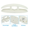 thumbnail image 3 of Uxcell 5Inch Boat Folding Cleat Flip-up Dock Cleat Dock Mooring Cleat with Screws, White 2 Pack, 3 of 6