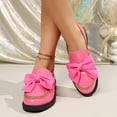 thumbnail image 6 of Xfvqtps Loafers for Women with Bow Color Blocking Thick Sole Patent Leather Slip on Office Work Business Dressy Casual Shoes, 6 of 9