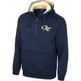 thumbnail image 2 of Men's Colosseum Navy Georgia Tech Yellow Jackets Half-Zip Hoodie, 2 of 3