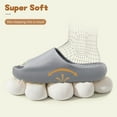 thumbnail image 3 of Kids Cloud Slides Slippers For Girls Boys,Pillow House Slippers Non-Slip Super Soft Quick Drying Shower Cushioned Slides Bathroom Thick Sole Sandals Indoor Outdoor Slippers, 3 of 7