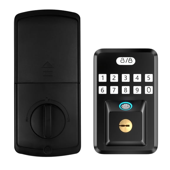 Fingerprint Door Lock, Keyless Entry Door Lock with Keypad, Electronic Deadbolt Keyed Entry, Front Door Lock, Easy Installation