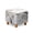 White Marble Texture, variant on TSOVTHRID Purple Daisy Floral Print Ottoman Slipcover Stretch Square Footstool Slipcover Universal Folding Storage Ottoman Covers for Living Room with Elastic Bottom