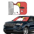 thumbnail image 4 of Windshield Sun Shade Foldable Car Front Window Sunshade For Car Suv Trucks Vans - Best Heat Shield Blocker Visor Cover Blocks Uv Rays And Keeps Your Vehicle Cool-Small, 4 of 5