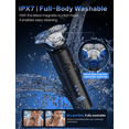 thumbnail image 6 of Scootworks Electric Razor for Men, Waterproof Cordless Electric Shaver, Wet Dry Adjustable Speeds Beard Trimmer Grooming Kit with LED Display, Fast Charging, 6 of 13