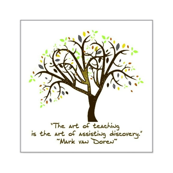 CafePress - The Art Of Teaching Square Sticker 3 X 3 - Square Sticker 3" x 3"
