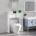 thumbnail image 2 of Over the Toilet Bathroom Cabinet | Space-Saving Storage for Toiletries | Painted MDF with Metal Hinges | Solves Bathroom Clutter, 2 of 3