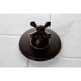 thumbnail image 4 of Kingston Brass KS3035BX  Single-Handle Three-Way Diverter Valve with Round Trim Kit, Oil Rubbed Bronze, 4 of 9