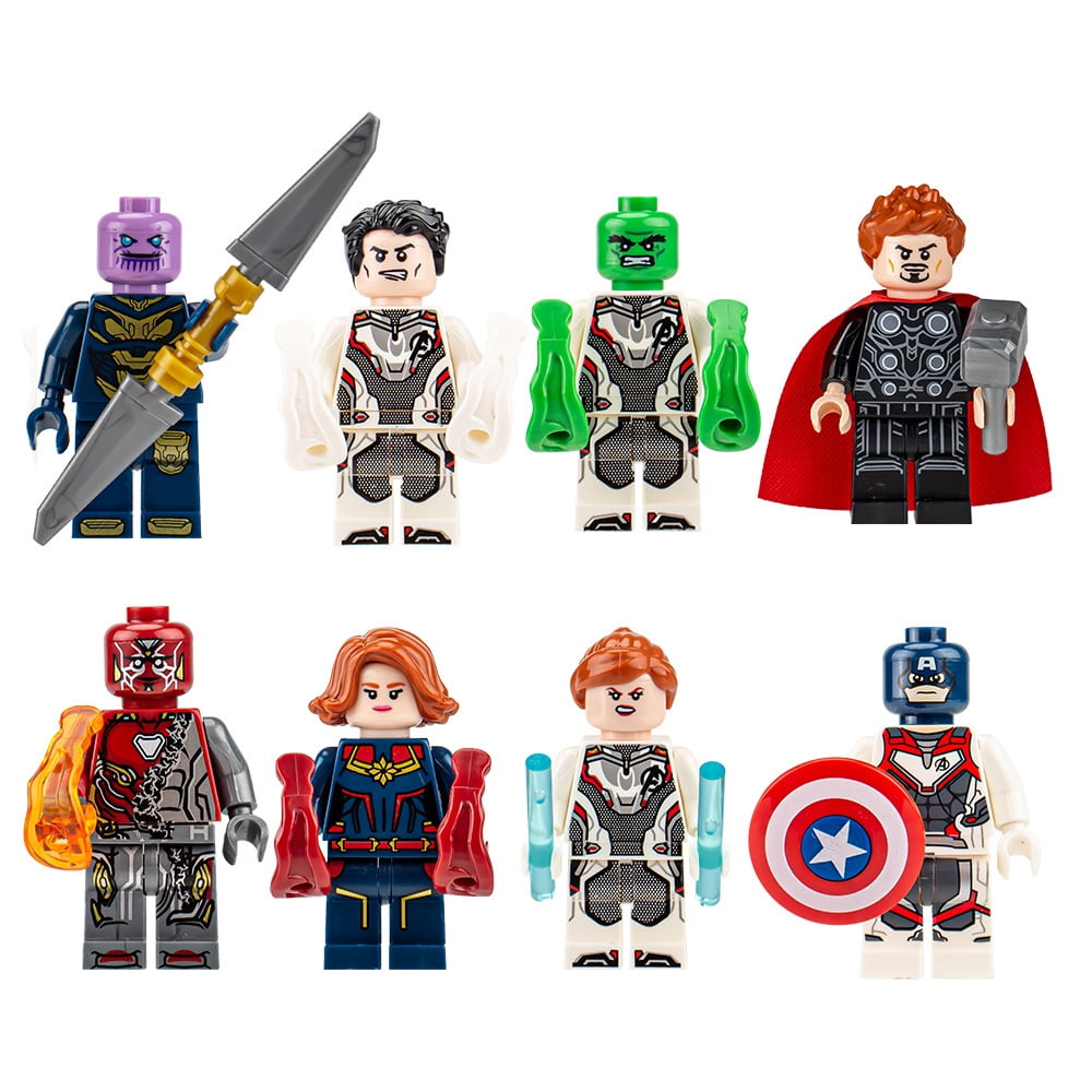 Superheros Minifigures Birthday Cake Toppers Decorations, by Baike