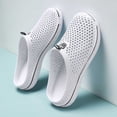 thumbnail image 5 of OOOUM Breathable Garden Clogs For Women Men Comfortable Soft Water Shoes Non Slip Slip On Casual Summer Outdoor Flats White US:7.5, 5 of 7