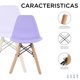 thumbnail image 2 of Set De 2 Sillas Infantiles Diseño Eames Para Etapa preescolar Púrpura Baby Gaon GN-KEC01, 2 of 9