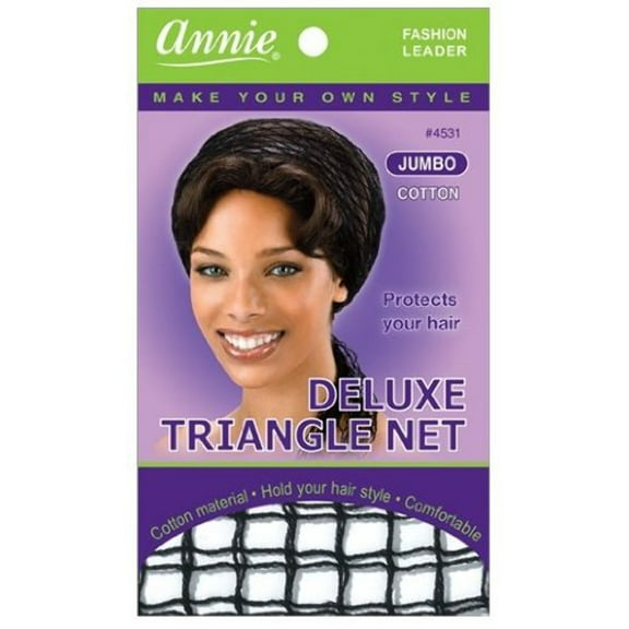 ANNIE - Deluxe Triangle Net Jumbo Cotton BLACK