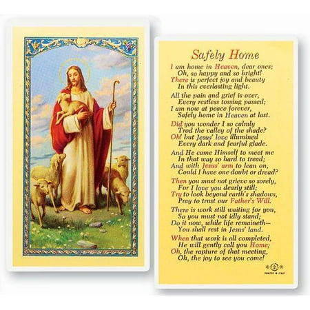 

Safely Home Laminated Catholic Prayer Holy Card with Prayer on Back Pack of 25