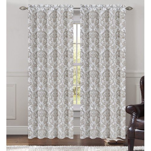 Urbanest Jacquard Fern Curtain Panels (Set of 2)