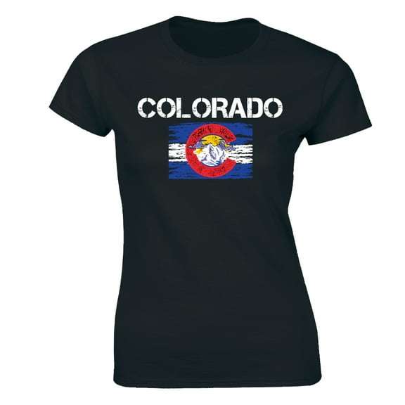 Colorado Rocky Mountains State Denver Us Flag Women's Gift T-Shirt