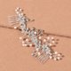 thumbnail image 2 of Zhuge Horquillas para el pelo de boda con flores para novias, peinetas con perlas de cristal,joyas con diamantes de imitación para novias, damas de honor y mujeres (plateadas), 2 of 5