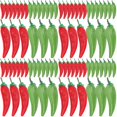 thumbnail image 4 of 80 Uds. Modelo de chile en miniatura simulado Mini vegetal Mini diseño de casa modelo de pimienta FRCOLOR HaoMX16408368, 4 of 6