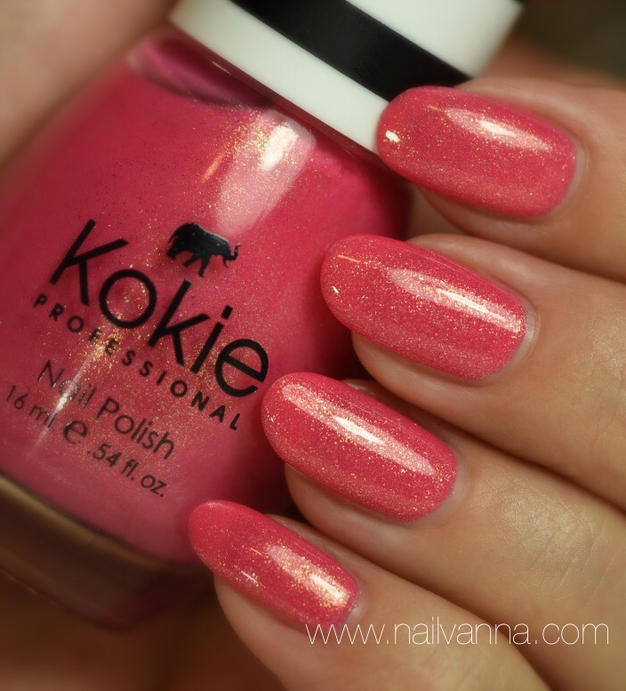 Kokie Professional Glitter Nail Polish "We Wear Pink" Pink, 0.54 fl oz