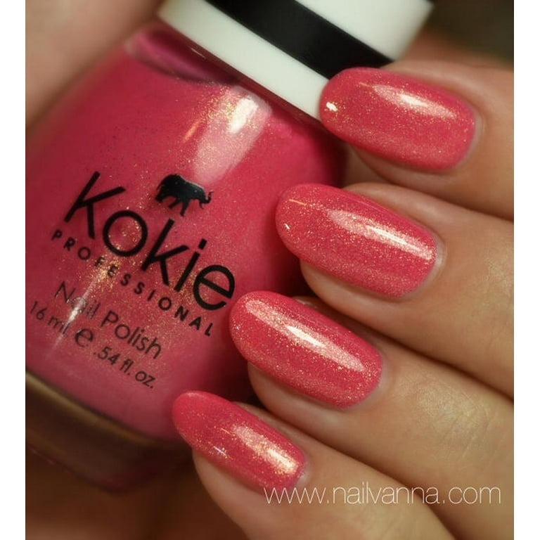 Kokie Professional Glitter Nail Polish, Twinkle Silver, 0.54 oz 