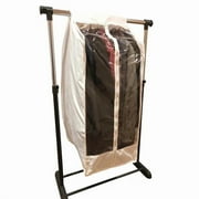 Covered Living Full Garment Rack Cover Closet Rod Cover 16"W x 22"D x 42"H Off White