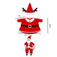 thumbnail image 2 of Ganfancp 3 Pieces Holiday Outfit Set for 23-Inch Porch Goose Statue Interchangeable Fabric Costume for Halloween Thanksgiving Christmas Front Yard and Porch Decor, 2 of 7