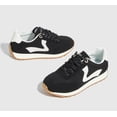 thumbnail image 6 of LUCKY STEP Womens Fashion Sneakers Trendy Tennis Shoes Stylish Retro Casual Shoes,Black, 6 of 10