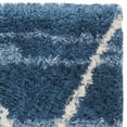 thumbnail image 4 of SAFAVIEH Casablanca Kapoor Geometric Wool Runner Rug, Blue/Ivory, 2'3" x 8', 4 of 6
