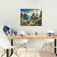 thumbnail image 5 of Naloa Valley River Dinosaur Print Canvas Bathroom Wall Art,Bathroom Wall Art Decoration, Canvas Poster Prints,Decorative Paintings for Living Room, Bathroom, Kids Room, 5 of 6