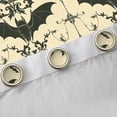 thumbnail image 4 of Manfei Cartoon Gothic Bat Curtains Pack of 2 (42x84 Each), Bohemian Damask Flower Curtains Blackout, Teens Kids Child Bedroom Curtains, Curtains and Drapes Bedroom Decor, 4 of 6