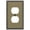 Brushed Brass, variant on Amerelle 90DBB Egg & Dart Wallplate, 1 Duplex, Cast Metal, Brushed Brass, 1-Pack