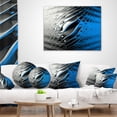 thumbnail image 3 of Designart Yellow Fractal Art Wave Design - Abstract Throw Pillow - 18x18, 3 of 4